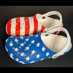 American Flag Crocs